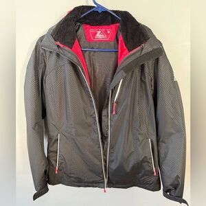 ZeroXposur Black and Pink Ski Jacket